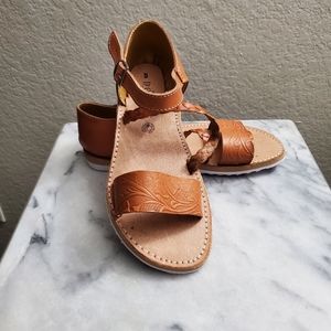 Mexican Huarache Hand made Leather Size 8 Brown